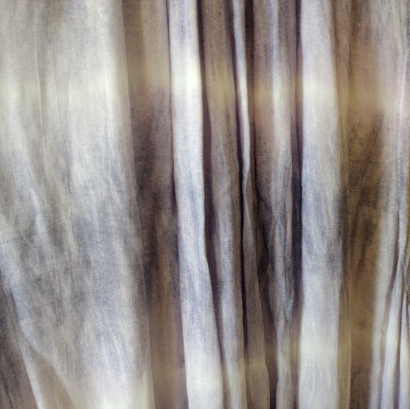 Bella Dahl Purple Lilac Cream Tie Dye Midi Dress Size Medium - Picture 5 of 9